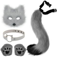 PRICES MAY VARY. 😻Cosplay Costume:Made of artificial fur, soft to the touch and comfortable easy to wear,one size fits most people, suitable for boys girls and adults.It is a perfect Halloween Dress-up also for party supplies. 😻Perfect Design:Come with buckle and stretch strap furry tail, can be put around the waist. Dress up with charming fox mask and leather necklace makes you sexy and beautiful. 😻Wide Applicable Occasions:The fox cat costume is suitable for Halloween, Christmas, anime cosp Wolf Cat, Paw Gloves, Christmas Anime, Stretch Strap, Fox Mask, Fox Tail, Cat Costume, Cat Mask, Black Clothing