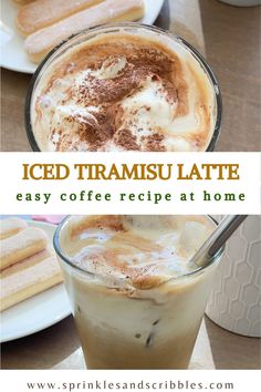 iced tramusu latte with coffee recipe at home