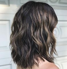 Short Layered Wavy Hairstyles, Thick Coarse Hair, Bob Hairstyles For Thick, Hair Cut Ideas, Shoulder Length Hair Cuts, Coarse Hair, Haircut For Thick Hair