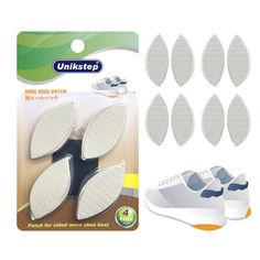 PRICES MAY VARY. For repair single sided worn shoe heels Suitable for sneakers, man’s leather shoes, lady's flat shoes. Package contains: 4 pairs (8pcs) of rubber repair patches 2 pieces of sandpapers Anti slip design and durable Easy to use  PRODUCT INTRODUCTION 
 Function: For repair single sided worn shoe heels. Application: Suitable for sneakers, man’s leather shoes, lady's flat shoes.
 Material: Rubber, sandpaper 
Color options: Black/White/Khaki/Red 
Size: About 2.36”x0.79” (6x2cm) 
Packag Shoe Care Kits, Heel Repair, Shoe Heels, Rubber Patch, Product Introduction, Sneaker Heels, Flat Shoes, Left And Right, Right Side