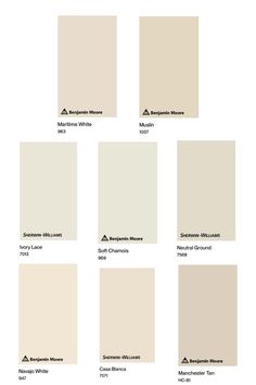 the different shades of neutral paint