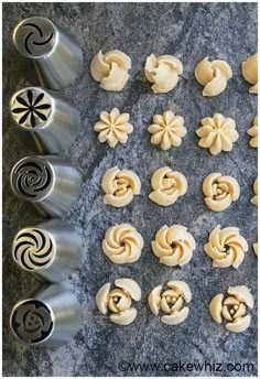 the doughnuts are ready to be made into cupcakes with swirly icing