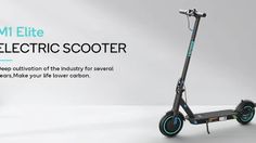 an electric scooter is shown in this advertisement