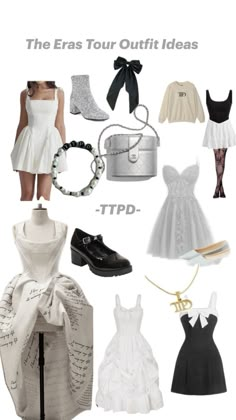 the eras tour outfit ideas from tpd to tutu - dresses, shoes and skirts