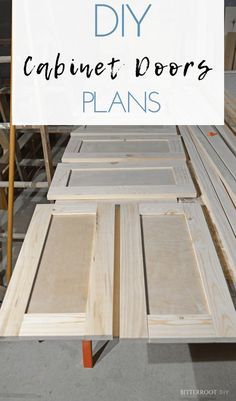 the diy cabinet doors plans are easy to build and can be used as a table or bench