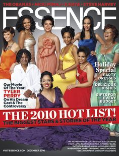 the cover of essence magazine with several women in dresses