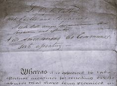 an old document with writing on it