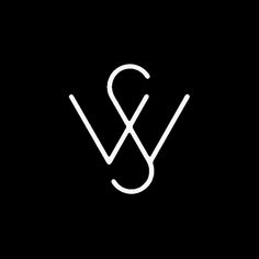 the letter w is made up of two intersecting lines, and it appears to be white