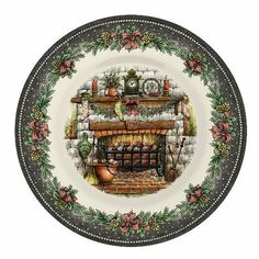 ROYAL STAFFORD Set x 6 Christmas Eve Side / Salad / Dessert Plate NEW - ThingsGallery Christmas Everyday, Christmas Tree Red, Ceramic Cafe, Christmas Dining Table, Christmas Dinnerware, Royal Stafford, Tis The Season To Be Jolly, Christmas Gathering, Salad Dessert