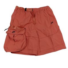 Nike Sportswear Teck Pack Woven Unlined Cargo Shorts Style Dm5592-827 Size: Us Men's Large Standard Fit Inseam: 10" Nike Functional Nylon Athletic Shorts, Functional Nike Bottoms For Summer, Nylon Athleisure Cargo Shorts, Nylon Athleisure Shorts With Cargo Pockets, Nike Moisture-wicking Athletic Shorts For Outdoor, Nike Athleisure Bottoms For Outdoor, Nike Functional Bottoms With Side Pockets, Nike Go-dry Shorts For Outdoor Activities, Nike Go-dry Shorts For Outdoor