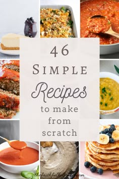 six simple recipes to make from scratch