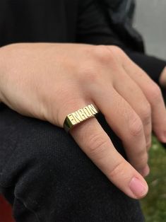 14ct Gold Man Pinky Ring Engravable Name Ring Personalized - Etsy Turkey Men Rings Gold Simple, Golden Rings For Men, Pinky Rings For Men, Rings Gold Simple, Gold Pinky Rings, Men Rings Gold, Mens Gold Signet Rings, Pinky Ring Gold, Gold Man