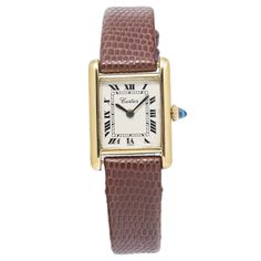 Cartier Tank Louis, Cartier Tank, Ladies Watch, Yellow Background, Luxury Watch, Accessories Watches, Cartier, Womens Watches, Wrist Watch