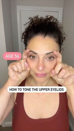 Eye Exercises For Droopy Eyelids, Face Yoga For Eyes, Droopy Eyelids Remedy, Hooded Eyelids Get Rid Of, Eye Lift Exercise, Natural Facelift