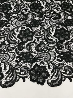 Luxury Black Fabric With Embroidered Border, Lace Fabric Texture, Lace Fabric Pattern, Dress Texture, Black Lace Pattern, Lace Texture, Black Lace Fabric, Gothic Lace, Embroidered Lace Fabric