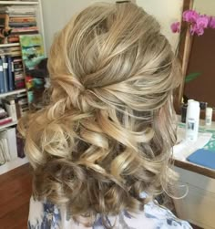 Best Mother of the Bride Hairstyles (Wearing a Hat or Fascinator) Partial Updo, Up Hairdos, Wedding Hairstyles For Medium Hair, Wedding Hairstyles Medium Length