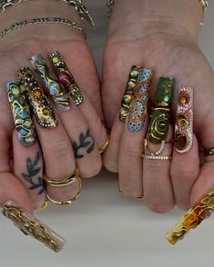 Fancy Nails Designs, Short Acrylic Nails Designs, Silver Nails, Fancy Nails, Short Acrylic Nails, Nails Designs, Acrylic Nail Designs, Nails Design, Nail Inspo