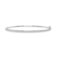 Signature Diamond Bangle_Product Angle_PCP Main Image Classic Diamond Pave Bangle Bracelet, Timeless Bangle With Pave Setting, Classic Bangle With Pave Setting For Wedding, Timeless White Gold Bangle With Pave Setting, Classic Wedding Bangle With Pave Setting, Replica Jewelry, Vs Diamond, Tiny Diamond, Valentine Special