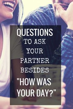 Questions to Ask Your Spouse Besides, "How Was Your Day?" We all get in the rut of asking lame questions and receiving lame answers. Click through for some great ideas of more inspired questions to ask your spouse each day to foster better connection and communication. Communication Ideas, Healthy Marriage, Relationship Help, Relationship Stuff, Marriage Relationship, Marriage Tips, Love Marriage