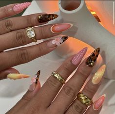 Vegas Nails, Boho Nails, Summery Nails, Get Nails, Tokyo Fashion, Fire Nails, Funky Nails, Cute Nail Designs