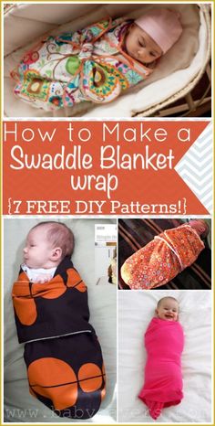 how to make a swaddle blanket wrap 7 free diy patterns for babies