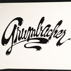 the word gumblake is written in black ink