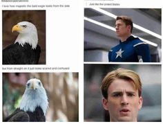 an image of captain america the winter soldier in four different pictures with caption below