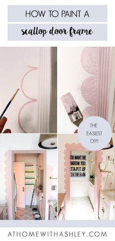 how to paint a bathroom door frame