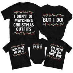 Christmas Family Pajamas Ideas, Funny Christmas Shirts Family, Christmas Tshirt Ideas Family, Matching Family Holiday Pajamas, Family Matching Pjs, Family Holiday Pajamas, Family Christmas Sweaters, Matching Christmas Outfits, 2024 Family