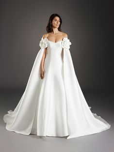 Sagrada Gown and Cape-Sample Wedding Gowns-Pronovias Atelier-8-Rituals of Love-Vancouver Canada Dress Sites, Mermaid Ball Gown, Wedding Dress Silhouette, Princess Silhouette, Summer 2025, Princess Wedding Dress, Fashion White, Dress Order