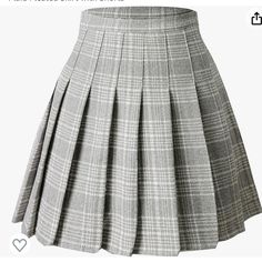 Built In Stretchy Shorts. Excellent Condition, Never Worn. Size Large. Approx. Measurements: Waist: 29 In Length: 16.2 Inches Danganronpa Outfits, Heathers Costume, What To Wear In New York, Grey Plaid Skirt, White Plaid Skirt, School Uniform Skirts, Girl Zone, Grey Pleated Skirt, Skirt With Shorts