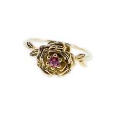 Title: Marigold October Birth Month Flower Ring with  Pink Tourmaline Birthstone Material: Material:  Solid 14k Yellow Gold, 14k White Gold, 14k Rose Gold or solid 925 Sterling Silver.  18k and 9k Gold are available upon request. Timeline: Custom made to order (2 weeks) Size:  Stone: 2 mm genuine AA grade brilliant cut and 1.2-3 solid round band Special Options: I offer different gemstones upon request. (looking for opal? message me to use opal instead) Story: The October Birth Flower Marigold R Gold Ruby Flower Ring Gift, Gold Ruby Flower Ring As Gift, Gold Flower Ring With Ruby Gemstone, Gold Ruby Birthstone Ring With Rose Cut Diamonds, Pink Sapphire Yellow Gold Jewelry For Anniversary, Gold Pink Sapphire Ring Jewelry, Gold Rings With Rose Cut Diamonds And Pink Sapphire, 14k Gold Flower Shaped Gemstone Jewelry, Anniversary Pink Sapphire Yellow Gold Jewelry