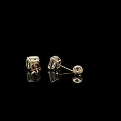 Elegant solitaire earrings featuring two asscher cut created diamonds. Heavy basket settings with secure double screw-back fastenings, all crafted from solid 14k gold. High polished finish makes these classy earrings very bright and eye catching. Every pair is shipped with a presentable Gift Box so you can make a perfect gift for birthday, anniversary, wedding, Christmas or simply make a great addition to your own fine jewelry collection. Our created diamonds are synthetic simulants that feature Timeless Asscher Cut Earrings For Anniversary, Minimalist Baguette Cut Formal Earrings, Minimalist Formal Baguette Cut Earrings, 14k Gold Diamond Earrings With Prong Set Baguette Cut, 14k Gold Baguette Cut Diamond Earrings With Prong Setting, 14k Gold Diamond Earrings With Baguette Cut, Timeless Emerald Cut Earrings With Prong Setting, Classic Yellow Gold Baguette Cut Earrings, Classic Asscher Cut Single Diamond Earrings