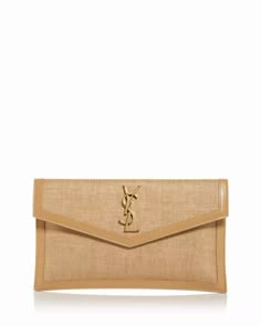 Saint Laurent Uptown Clutch | Bloomingdale's Ysl Clutch Outfit, Clutch Outfit, Ysl Clutch, Canvas Clutch, Birthday List, Gift List, Clutch Handbag, Buy Online, Luxury Bags