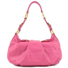 Product No BR3795 Serial No - Color FUXIA (Pink) Size W35.5 × H21 × D8.5cm (13.98"/8.27"/3.35")【Shoulder Strap length】 47.5-55.5cm (18.70-21.85")Please forgive some errors. Material Soft Calf Leather Comes with Comes with Management No 36563-14 Condition Rank ABGreat condition. New. Outside condition (Scratches) -(Stains) slight stians(Remarks) slightly lost it shape , minor cracks on shoulder edge Inside condition (Scratches) -(Stains) -(Remarks) - Prada Logo, Diaper Backpack, Casual Backpack, Prada Bag, Pink Gold, Backpack Bags, Pink And Gold, Leather Shoulder Bag, Calf Leather