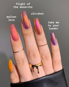 Matte Jelly Nails, Lava Lamp Nails Short, Molten Lava Nails, Heart Lava Lamp Nails, Molten Chrome Nails, Trippy Chrome Nails, Hot Pink Nails, Jelly Nails, Nail Envy