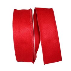 two red ties on white background with clipping to the bottom one has a zipper