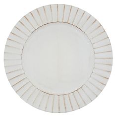 a white plate with brown lines on it