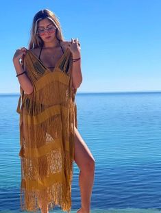 ALLE BOHO "CABO" Summer V-neck Beach Dress For Beach Party, V-neck Maxi Dress For Beach Cover-up During Resort Season, Long Beachwear Swimwear As Beach Cover-up, Summer V-neck Beach Cover-up Swimwear, Bohemian V-neck Swimwear For Beach, Beachy V-neck Beach Dress For Vacation, V-neck Beachwear Maxi Dress For Poolside, Beach Season V-neck Sundress Cover-up, Bohemian V-neck Swimwear For Beach Season