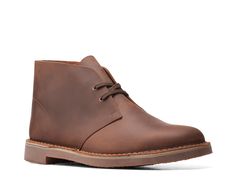 If you're looking for a shoe that delivers quality and style, the men's Bushacre 3 desert boot from Clarks is a perfect match! This lace-up chukka features the brand's Extreme Comfort System, including a removable OrthoLite® footbed and breathable liner that promotes air circulation. The heel stabilizer and comfort chassis create a custom mold for added support. Clark Boots, Brown Casual Boots, Mens Clarks, Men's Clarks, Athletic Accessories, Classic Vibe, Desert Boot, Chukka Boot, Trending Boots