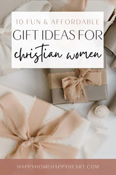 gifts for christian women with text overlay