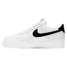 Men's Nike Air Force 1 '07 White/Black Size: 10.  Color: Multicolor.  Gender: male.  Age Group: adult. Nike Air Force 1 High-top With Embossed Logo, Nike Air Force 1 With Embossed Logo For Sports, High-top Nike Air Force 1 With Embossed Logo, Nike Air Force 1 Sporty Shoes With Embossed Logo, Nike Air Force 1 With Embossed Logo, Sporty Nike Air Force 1 With Embossed Logo, Nike Air Force 1 Casual Streetwear With Embossed Logo, Nike Sports Sneakers With Embossed Logo, Nike Sneakers With Embossed Logo For Sports