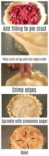 the steps to making pie crusts