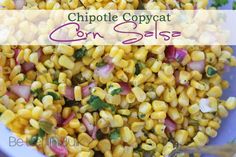 corn salad with cilantro, red onion and parsley in a white bowl