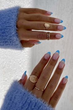 Unghie Sfumate, Winter Nails Acrylic, Summery Nails, Classy Acrylic Nails, Cute Gel Nails, Dipped Nails, Classy Nails