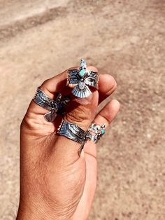 Mode Country, Turquoise Tuesday, Real Turquoise Jewelry, Southern Jewelry, Western Fashion Jewelry, Wrap Around Ring, Rodeo Jewelry, Mythological Creature, Cowgirl Accessories