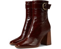 Brown Heel Boots Women, Red Pointy Toe Boots, Burgandy Leather Shoes, Burgundy Dress Ankle Boots, Brown Ankle Boots With Heel, Boots For Women Ankle Heels, Leather High Heel Ankle Boots, Burgundy Sock Boot, Burgundy Dress Leopard Shoes