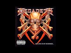 a skull and two crossed swords with the words megadeth in front of it