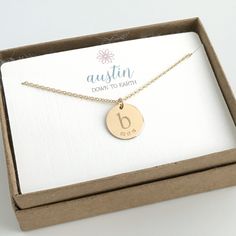 You'll want to wear this personalized necklace everyday. This initial necklace is personalized with an initial and a date. Choose your children, grandchildren or anyone special to you and remember them when you wear it. Choose a birth date or any special occasion date. - .5 inch disc - choice of 14k gold fill or sterling silver - choose 1 - 4 discs per necklace (contact me if you need more) A perfect gift for mom, your necklace will arrive in a complimentary gift box. Please visit my home page t Date Necklace, Dainty Initial Necklace, Single Pearl Necklace, Blue Sapphire Necklace, Necklace Everyday, Necklace For Mom, Silver Pearl Necklace, Alexandria Va, Anniversary Dates