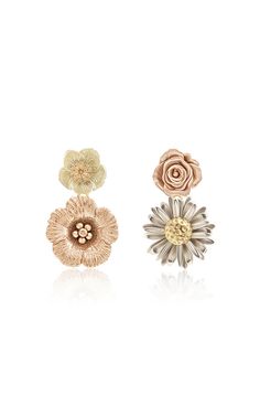 Rose Gold Flowers, Brooklyn Botanic Garden, The Bling Ring, Rose Gold Flower, Bling Ring, Earrings Flower, Botanic Garden, Gold Drop Earrings, Rose Gold Earrings